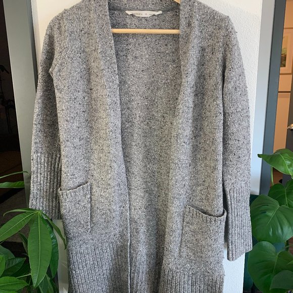 XS Athleta Grey Wool Blend Cardigan - Picture 1 of 3